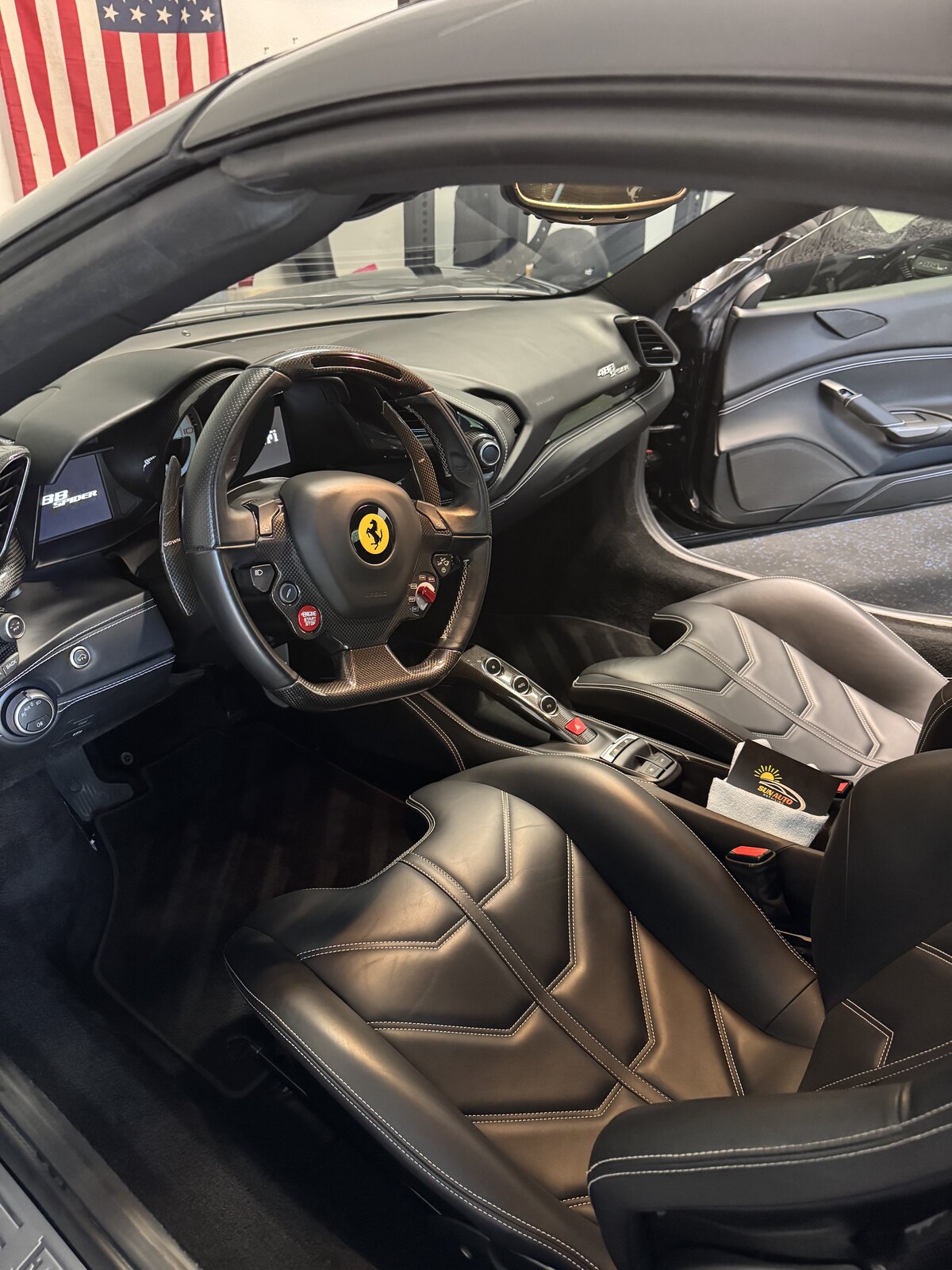 Ferrari interior detail