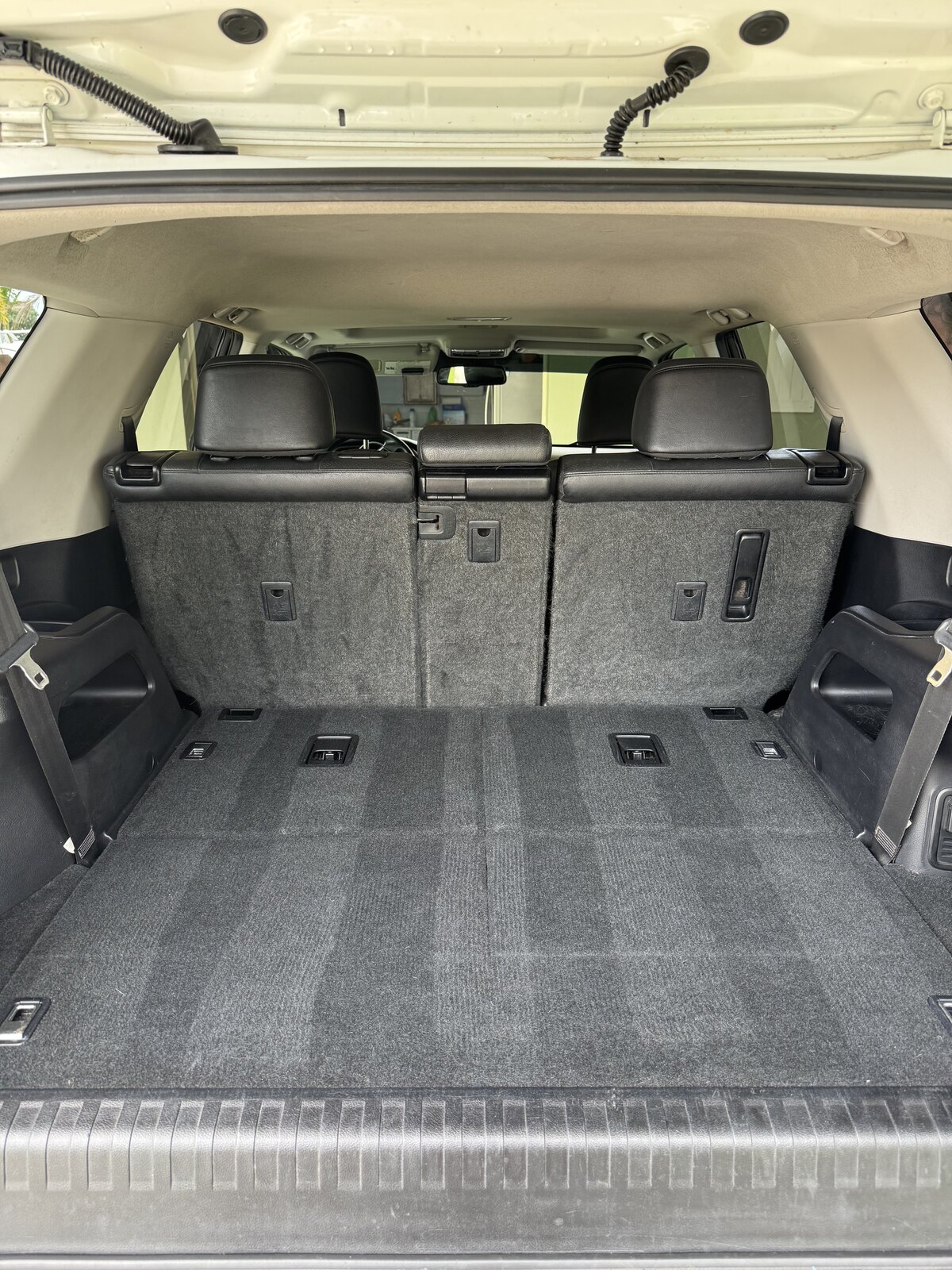 Freshly cleaned cargo area
